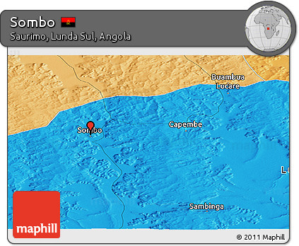 Political Panoramic Map of Sombo