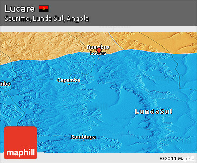 Political Panoramic Map of Lucare