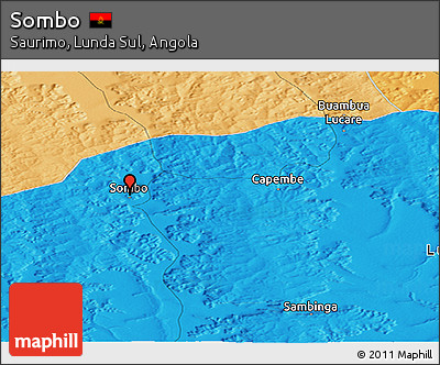 Political Panoramic Map of Sombo