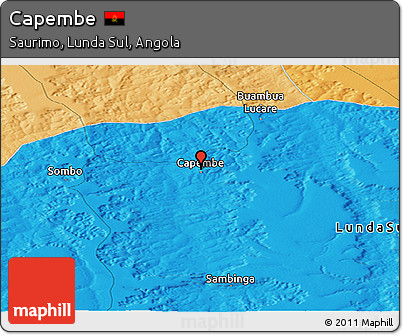 Political Panoramic Map of Capembe