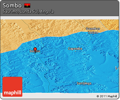 Political Panoramic Map of Sombo