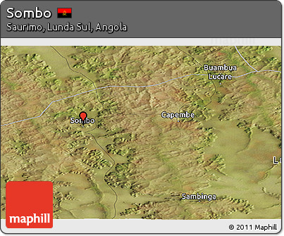 Satellite Panoramic Map of Sombo