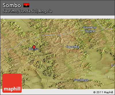 Satellite Panoramic Map of Sombo