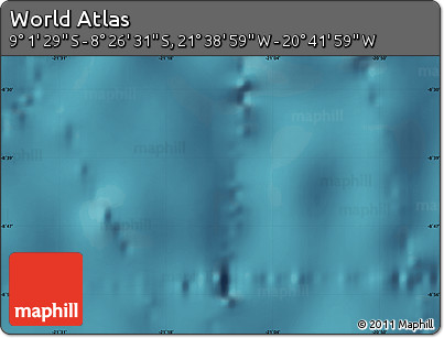 Satellite Map of the Area around 8° 44' 0" S, 21° 10' 29" W