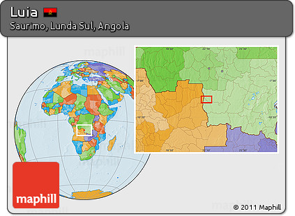 Political Location Map of Luia