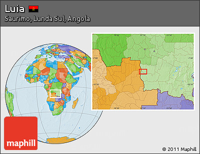 Political Location Map of Luia