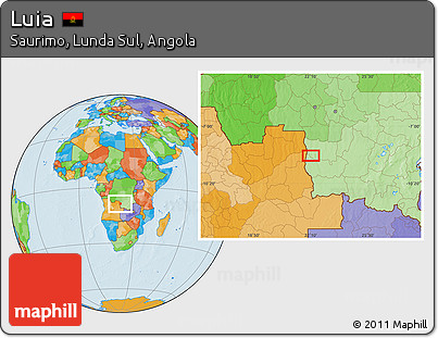 Political Location Map of Luia