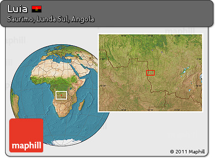 Satellite Location Map of Luia
