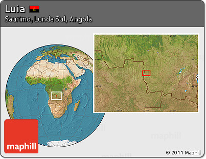Satellite Location Map of Luia