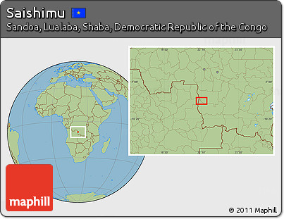 Savanna Style Location Map of Saishimu