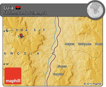 Physical Map of Luia