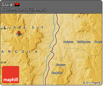 Physical Map of Luia