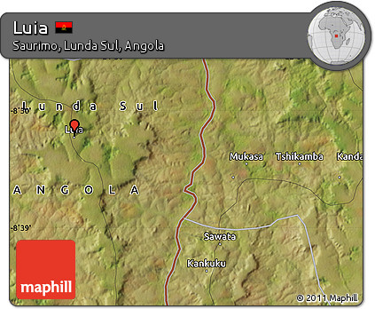 Satellite Map of Luia