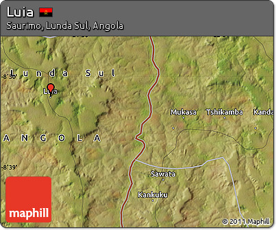 Satellite Map of Luia