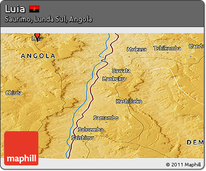 Physical Panoramic Map of Luia