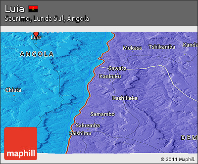 Political Panoramic Map of Luia