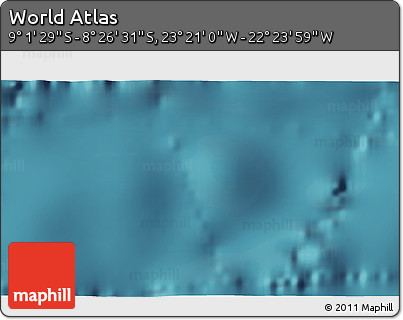 Satellite 3D Map of the Area around 8° 44' 0" S, 22° 52' 30" W