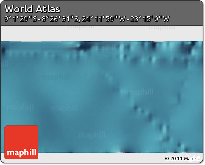 Satellite 3D Map of the Area around 8° 44' 0" S, 23° 43' 30" W