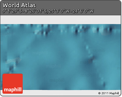 Satellite 3D Map of the Area around 8° 44' 0" S, 24° 34' 30" W