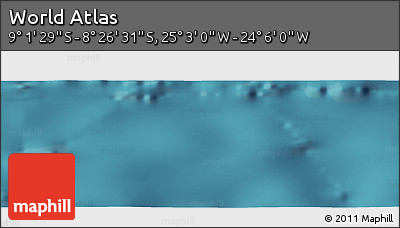 Satellite Panoramic Map of the Area around 8° 44' 0" S, 24° 34' 30" W