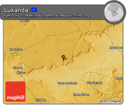 Physical 3D Map of Lukanda