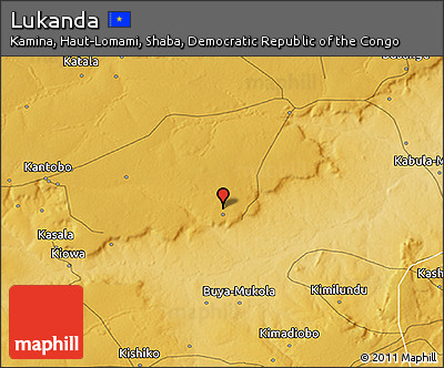 Physical 3D Map of Lukanda