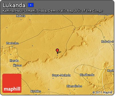 Physical 3D Map of Lukanda