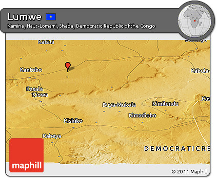 Physical Panoramic Map of Lumwe