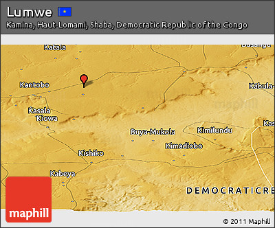 Physical Panoramic Map of Lumwe