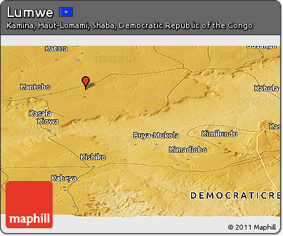 Physical Panoramic Map of Lumwe
