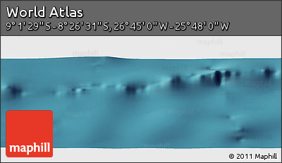Satellite Panoramic Map of the Area around 8° 44' 0" S, 26° 16' 29" W