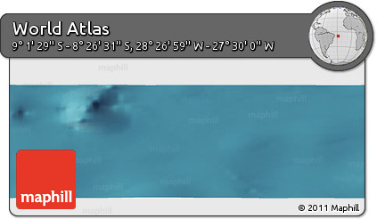 Satellite Panoramic Map of the Area around 8° 44' 0" S, 27° 58' 30" W