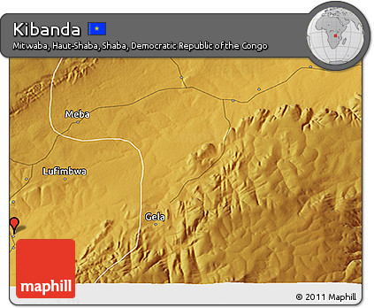 Physical 3D Map of Kibanda