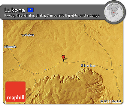 Physical 3D Map of Lukona