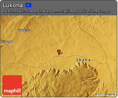 Physical 3D Map of Lukona