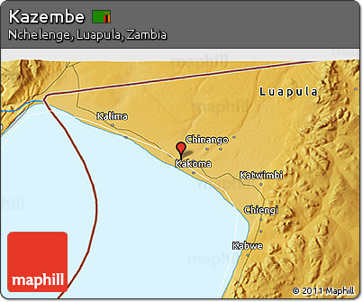 Physical 3D Map of Kazembe
