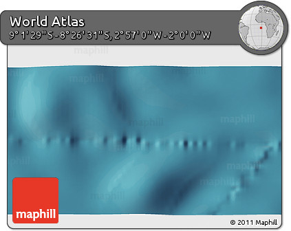 Satellite 3D Map of the Area around 8° 44' 0" S, 2° 28' 30" W
