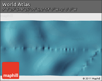 Satellite 3D Map of the Area around 8° 44' 0" S, 2° 28' 30" W