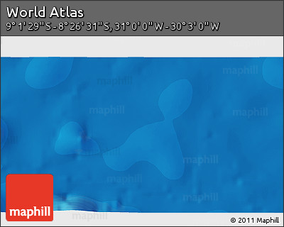 Political 3D Map of the Area around 8° 44' 0" S, 30° 31' 29" W