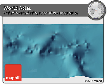 Satellite 3D Map of the Area around 8° 44' 0" S, 31° 22' 30" W