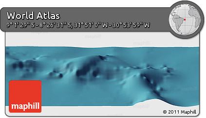 Satellite Panoramic Map of the Area around 8° 44' 0" S, 31° 22' 30" W