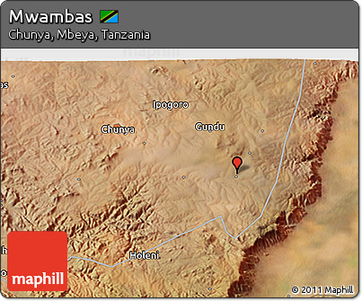 Satellite 3D Map of Mwambas