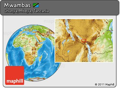Physical Location Map of Mwambas