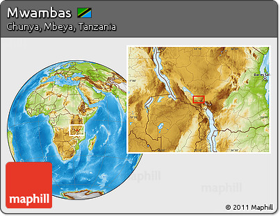 Physical Location Map of Mwambas