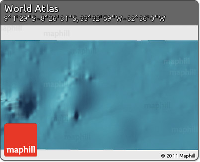 Satellite 3D Map of the Area around 8° 44' 0" S, 33° 4' 30" W