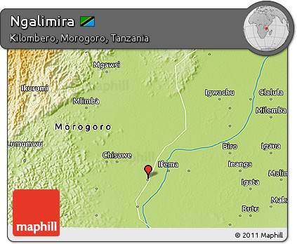 Physical 3D Map of Ngalimira