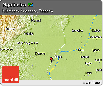 Physical 3D Map of Ngalimira