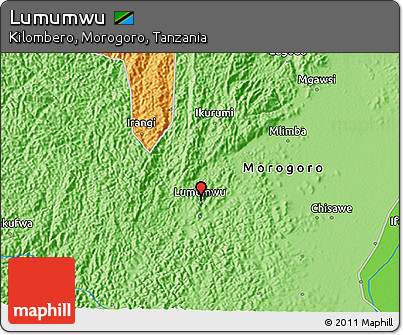 Political 3D Map of Lumumwu