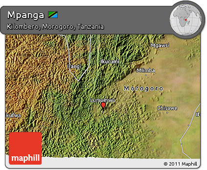 Satellite 3D Map of Mpanga