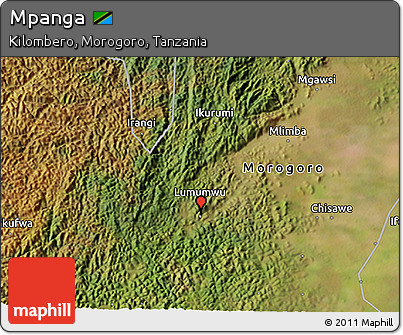 Satellite 3D Map of Mpanga